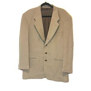 Zanetti Italian Blazer Merino Wool Vintage Mens Size 50 R Houndstooth Pattern